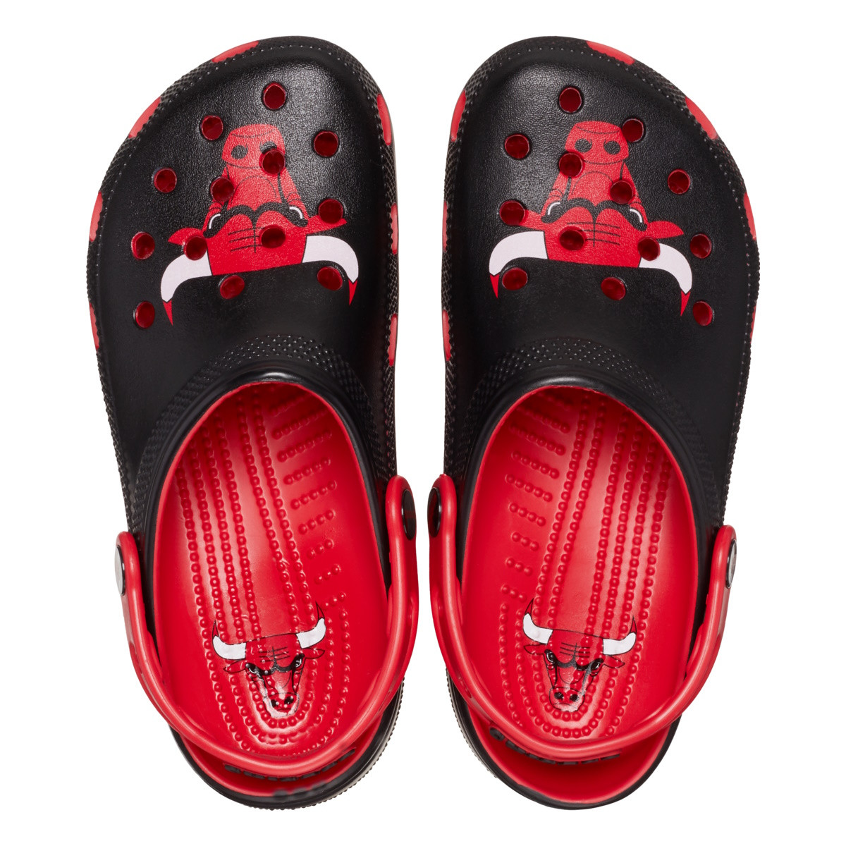Saboti Crocs Classic NBA Chicago Bulls Clog Rosu - Varsity Red - imagine 8